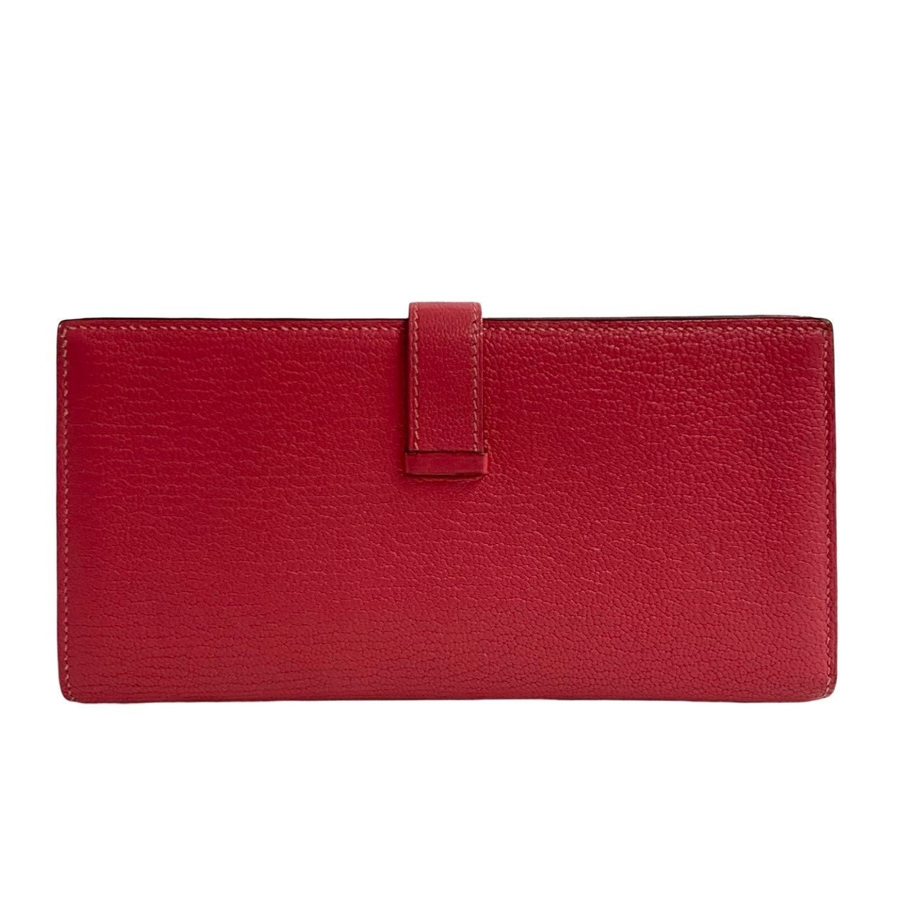 HERMES Bifold Wallet Shave pink Bane Souffle Women