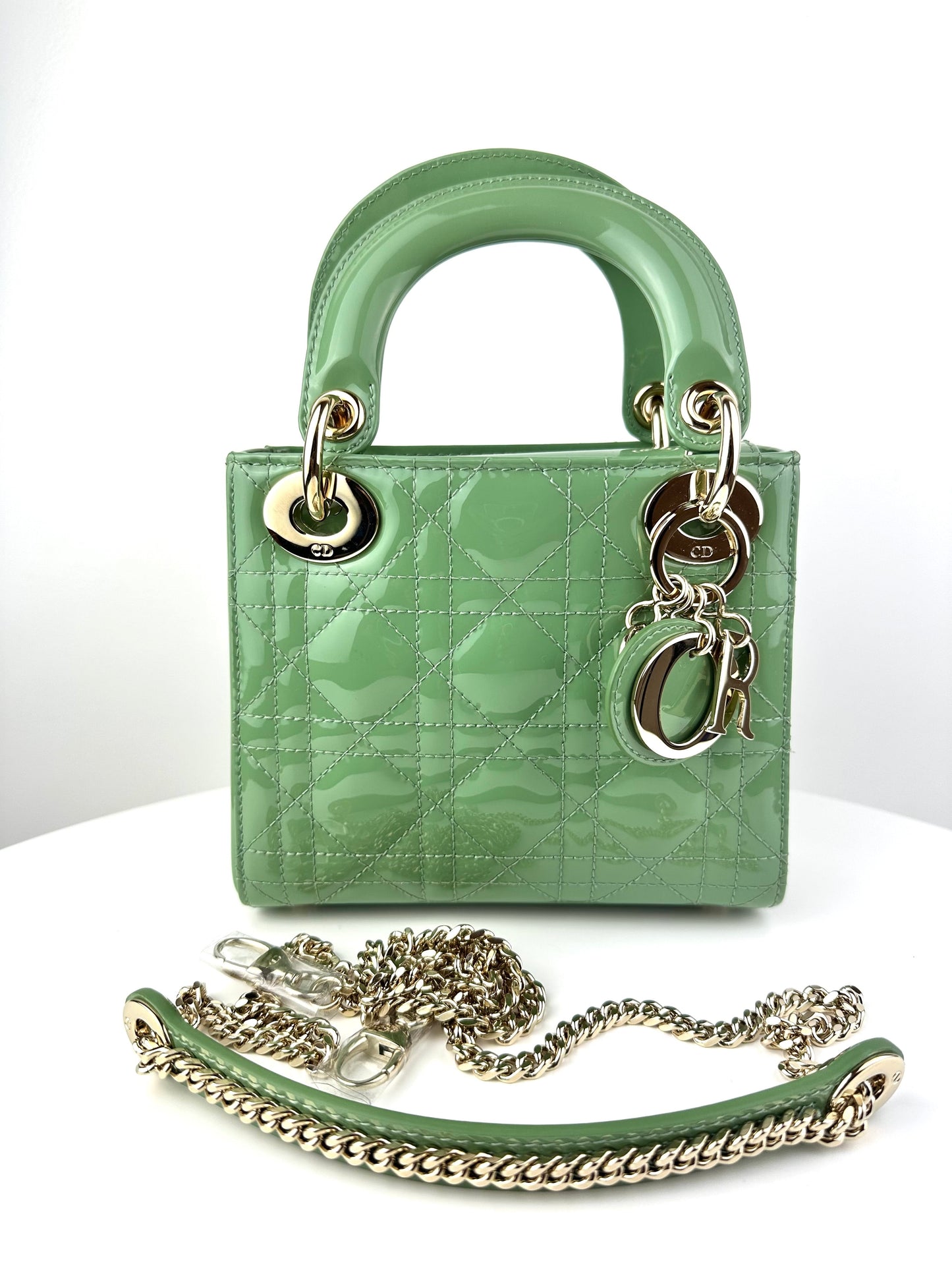 Dior Mini Lady Dior Bag in Patent Calfskin