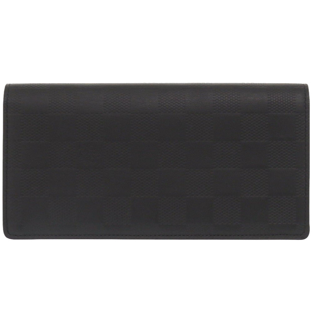 LOUIS VUITTON Long Wallet Purse N63010 Damier Anfini black Damier Portefeuille Braza mens