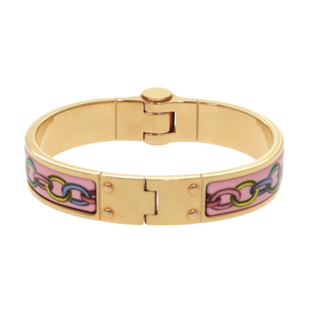 HERMES Bangle metal gold bracelet Charnier PM Women
