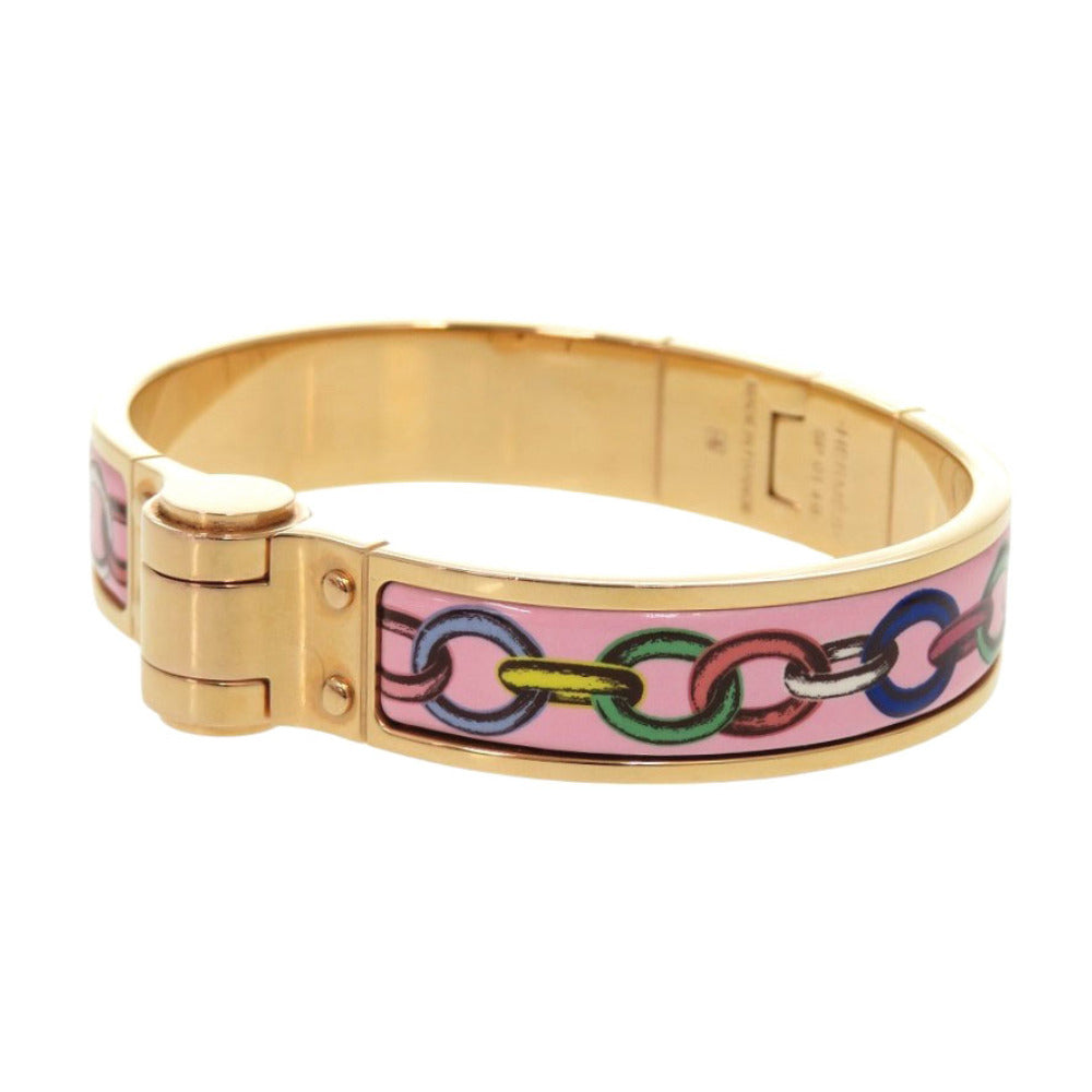 HERMES Bangle metal gold bracelet Charnier PM Women