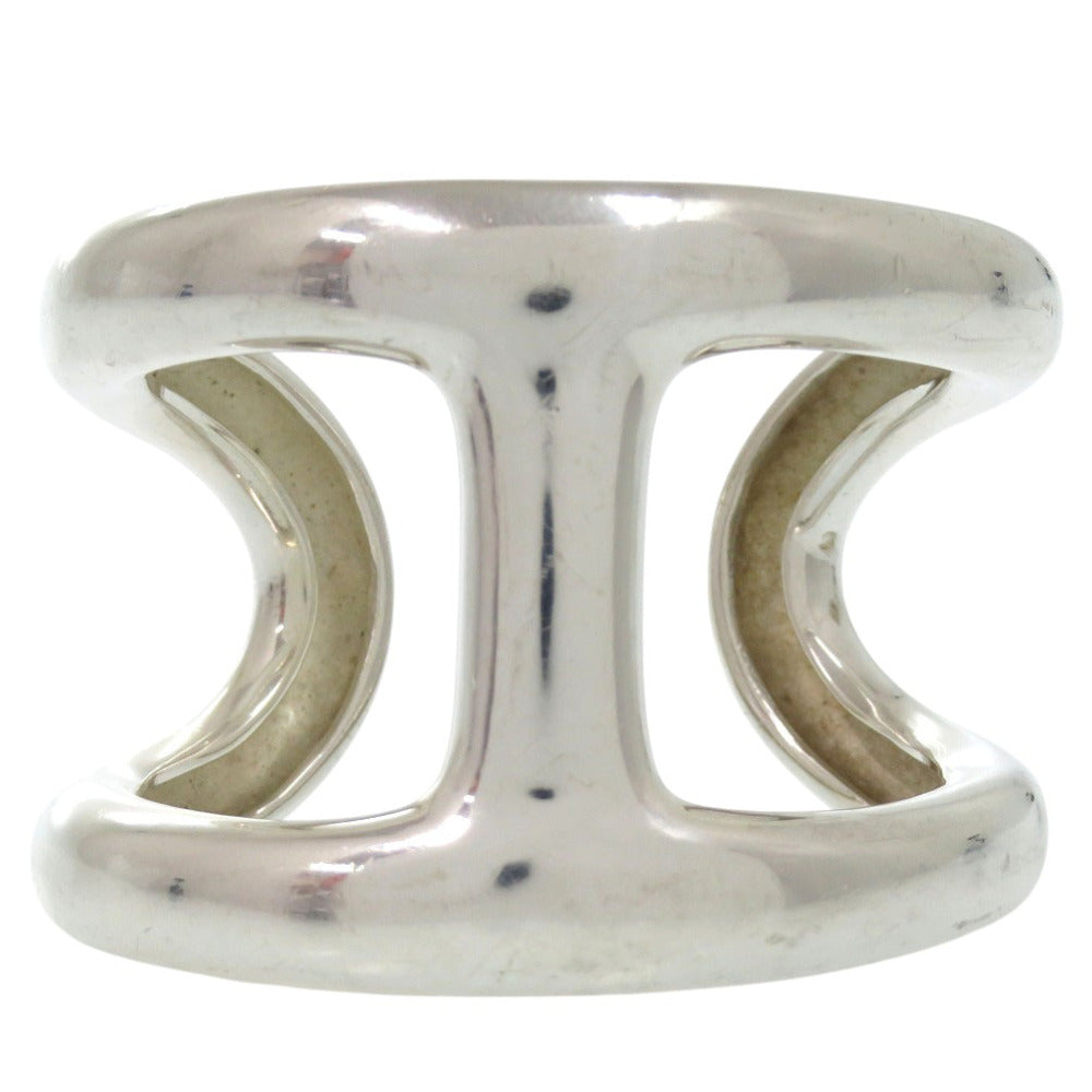 HERMES Bangle Silver925 Silver Cuff Bracelet OSMOSE Women
