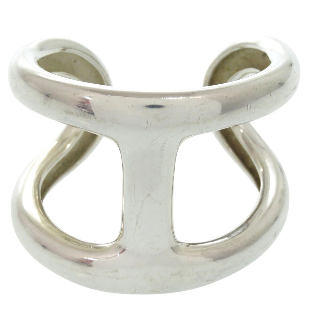 HERMES Bangle Silver925 Silver Cuff Bracelet OSMOSE Women