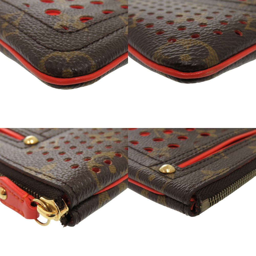 LOUIS VUITTON Pouch M95187 Monogram Perfo Orange Monogram Perfo ãã·ã§ãããã©ãã