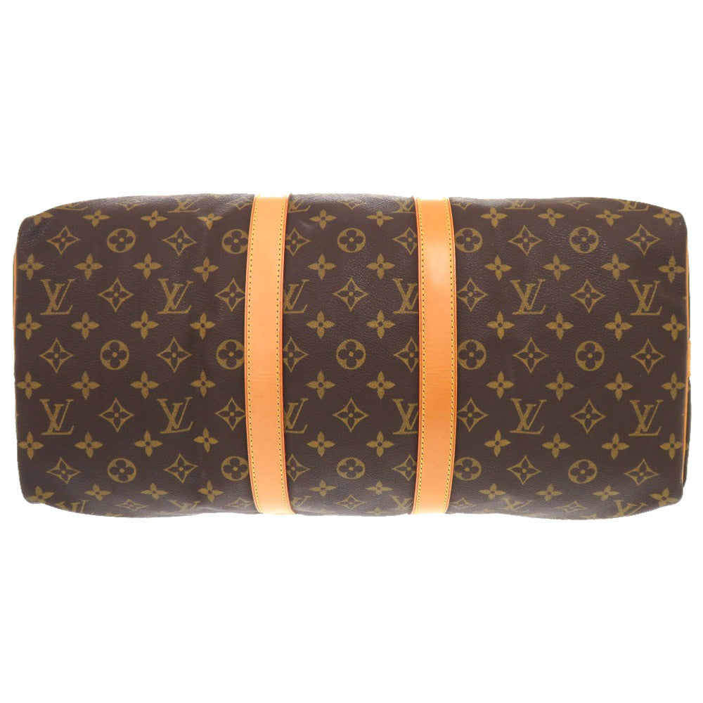 LOUIS VUITTON Boston Duffel bag M41418 Monogram canvas Brown Monogram Keepall bandouliere45