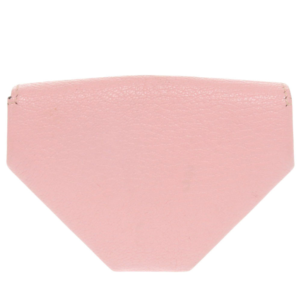 HERMES Coin case Shave pink Le Van Cator Women