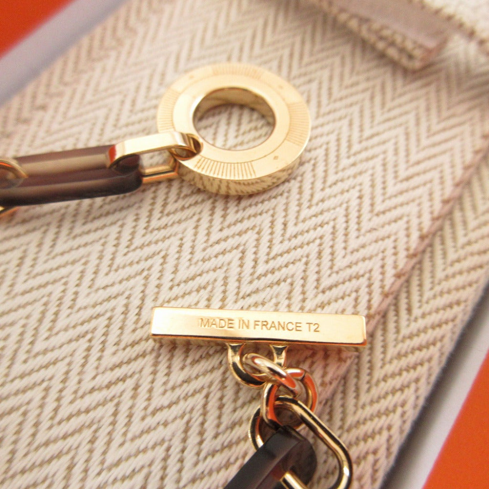 HERMES bracelet Buffalo Horn, Metal Brown Clover Fait Vo Jeu GM Women T2