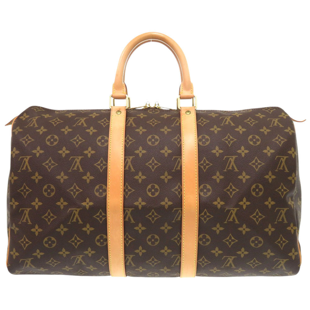 LOUIS VUITTON Boston Duffel bag M41428 Monogram canvas Brown Monogram Keepall 45 mens
