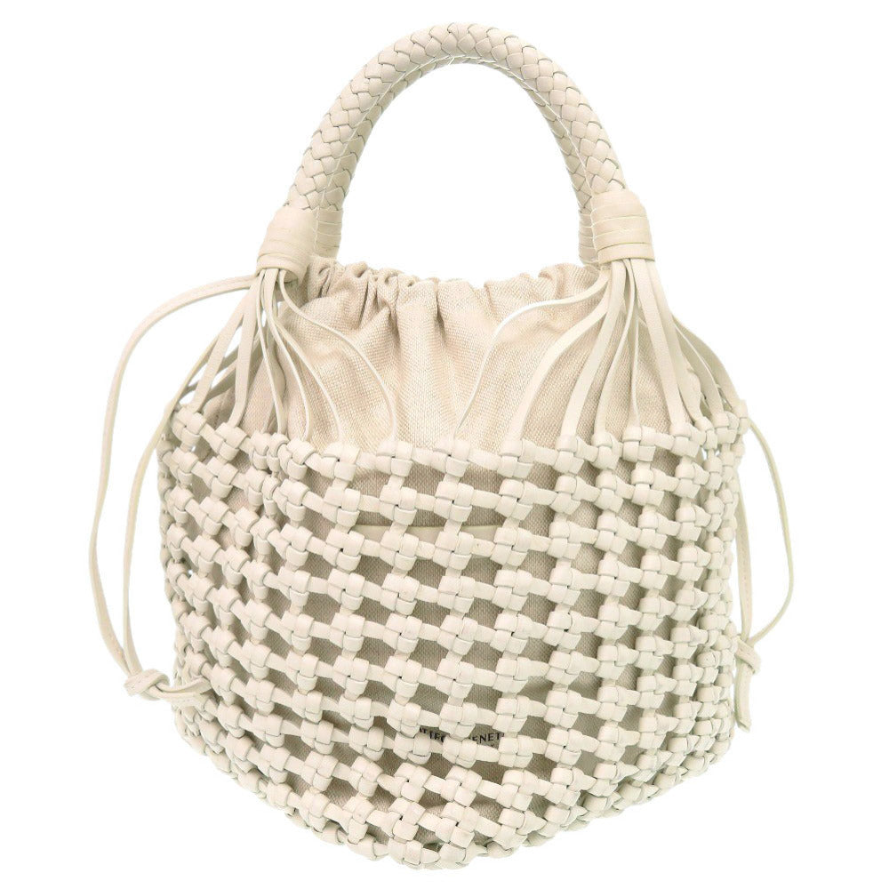 BOTTEGAVENETA Handbag 709612 Leather, Canvas white Cavallino Women