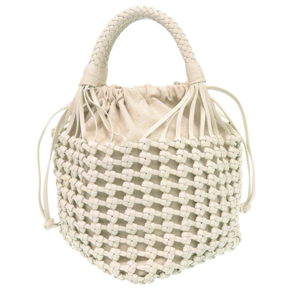 BOTTEGAVENETA Handbag 709612 Leather, Canvas white Cavallino Women