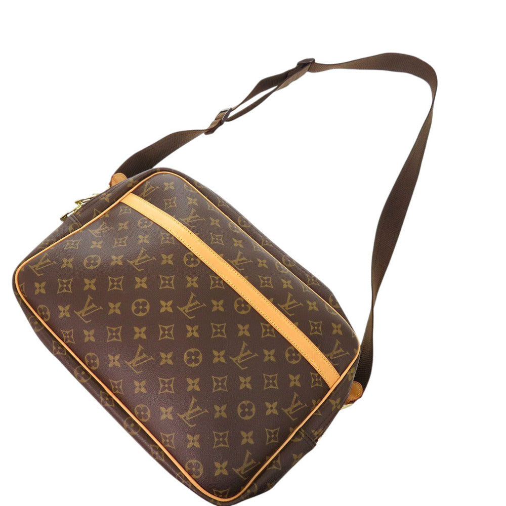 LOUIS VUITTON Shoulder Bag M45252 Monogram canvas Brown Monogram Reporter GM