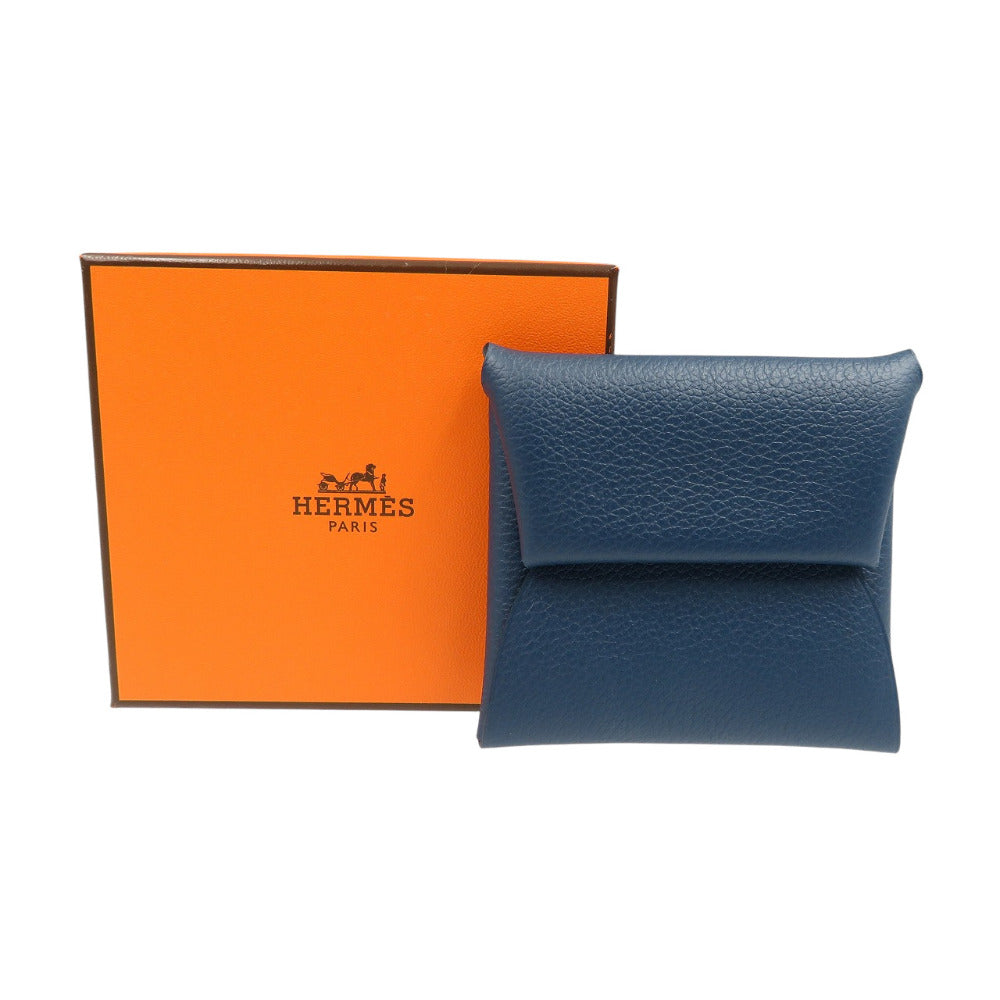 HERMES Coin case Shave Blue drus Bastia Verso unisex(Unisex)