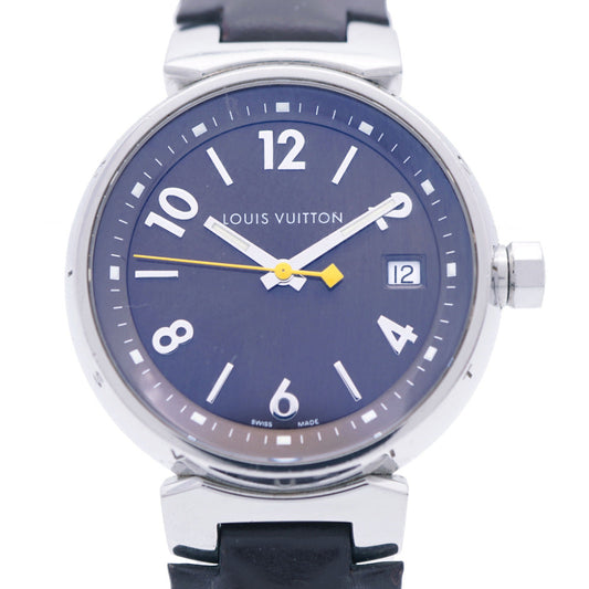 LOUIS VUITTON Watches Quartz Q1311 Stainless Steel , Leather Brown Quartz Tambour Brown dial Women