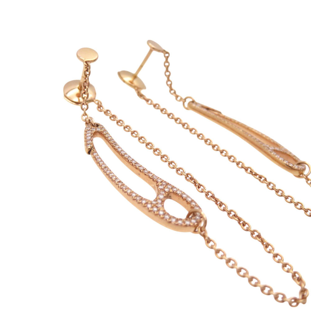HERMES Pierce K18 Pink Gold Pink gold Diamond K18PG Pierce Women