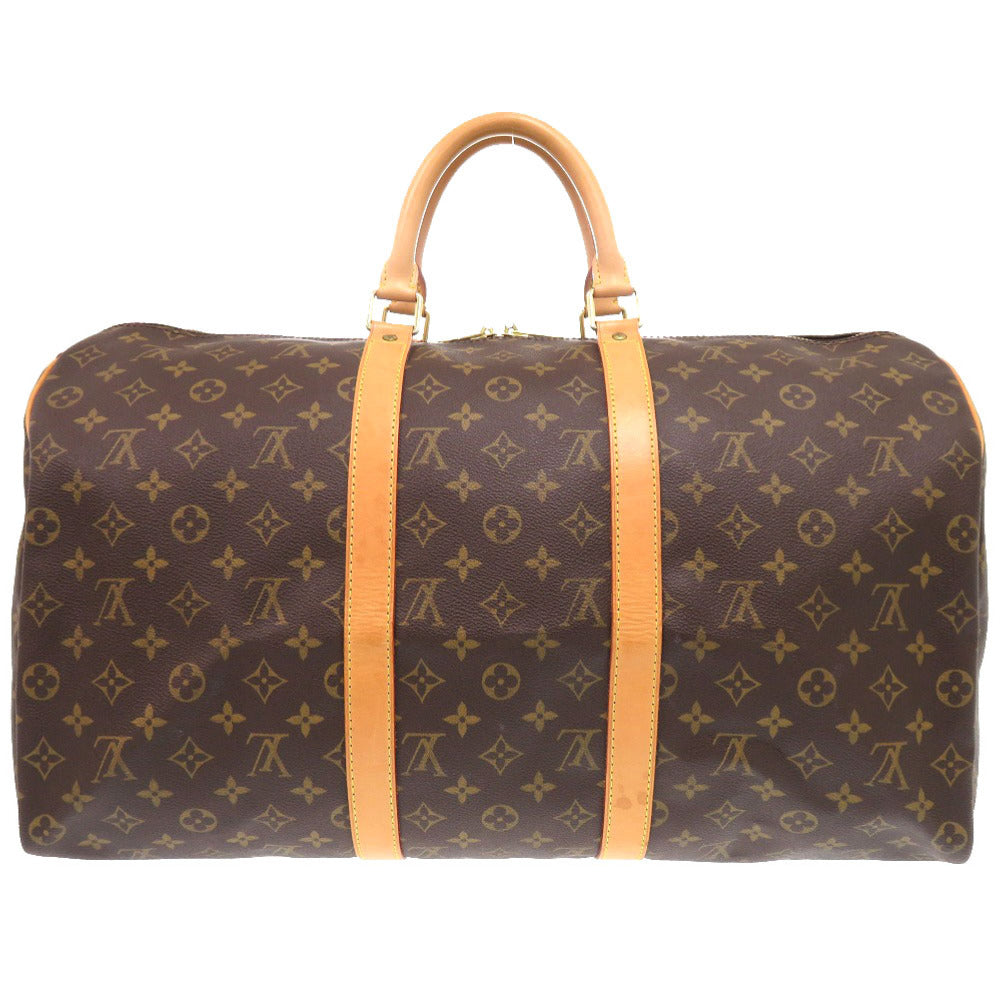 LOUIS VUITTON Boston Duffel bag M41416 Monogram canvas Brown Monogram Keepall bandouliere50