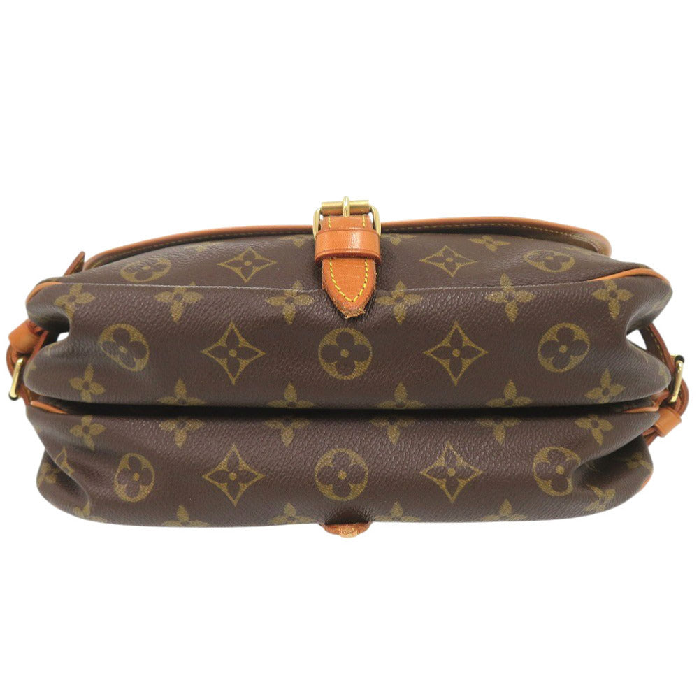 LOUIS VUITTON Shoulder Bag M42256 Monogram canvas Brown Monogram Saumur 30