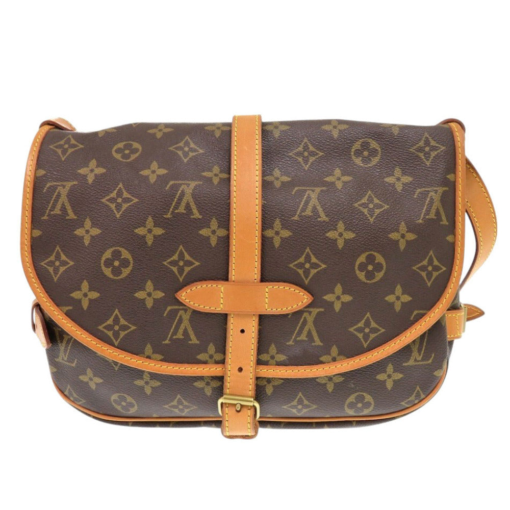 LOUIS VUITTON Shoulder Bag AR1911 Monogram canvas Brown Monogram Saumur 30