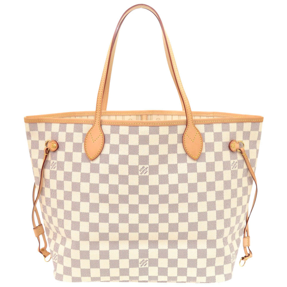 LOUIS VUITTON Tote Bag N51107 Damier Azur Canvas white Damier Azur Neverfull MM