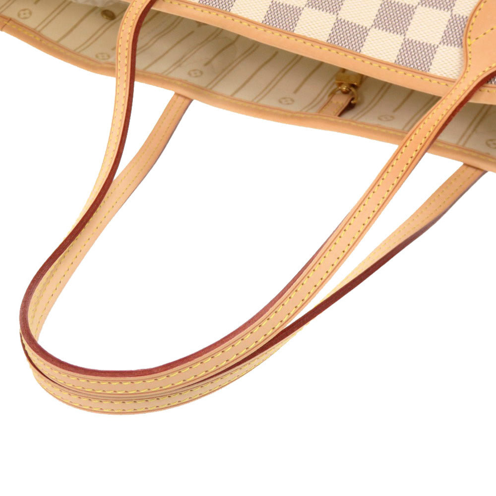 LOUIS VUITTON Tote Bag N51107 Damier Azur Canvas white Damier Azur Neverfull MM
