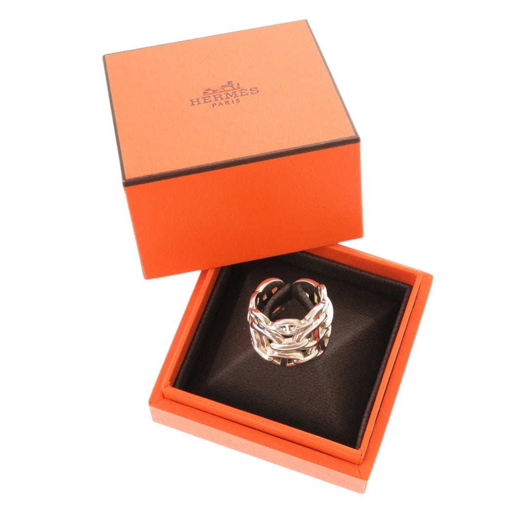 HERMES Ring H109506B Silver925 Silver Chene Dunkle Enchane GM Women 54
