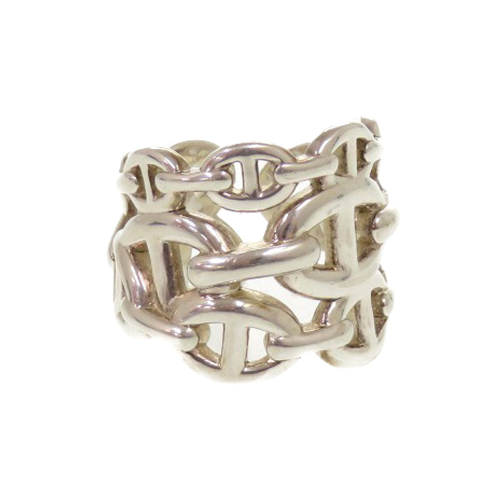 HERMES Ring H109506B Silver925 Silver Chene Dunkle Enchane GM Women 54
