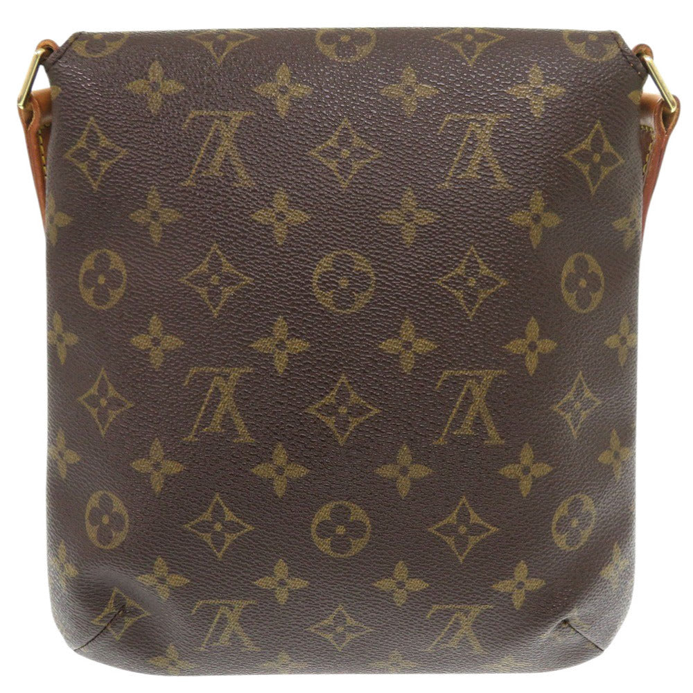 LOUIS VUITTON Shoulder Bag M51258 Monogram PVC coated canvas, leather Brown strap Monogram Musette Salsa Short Women