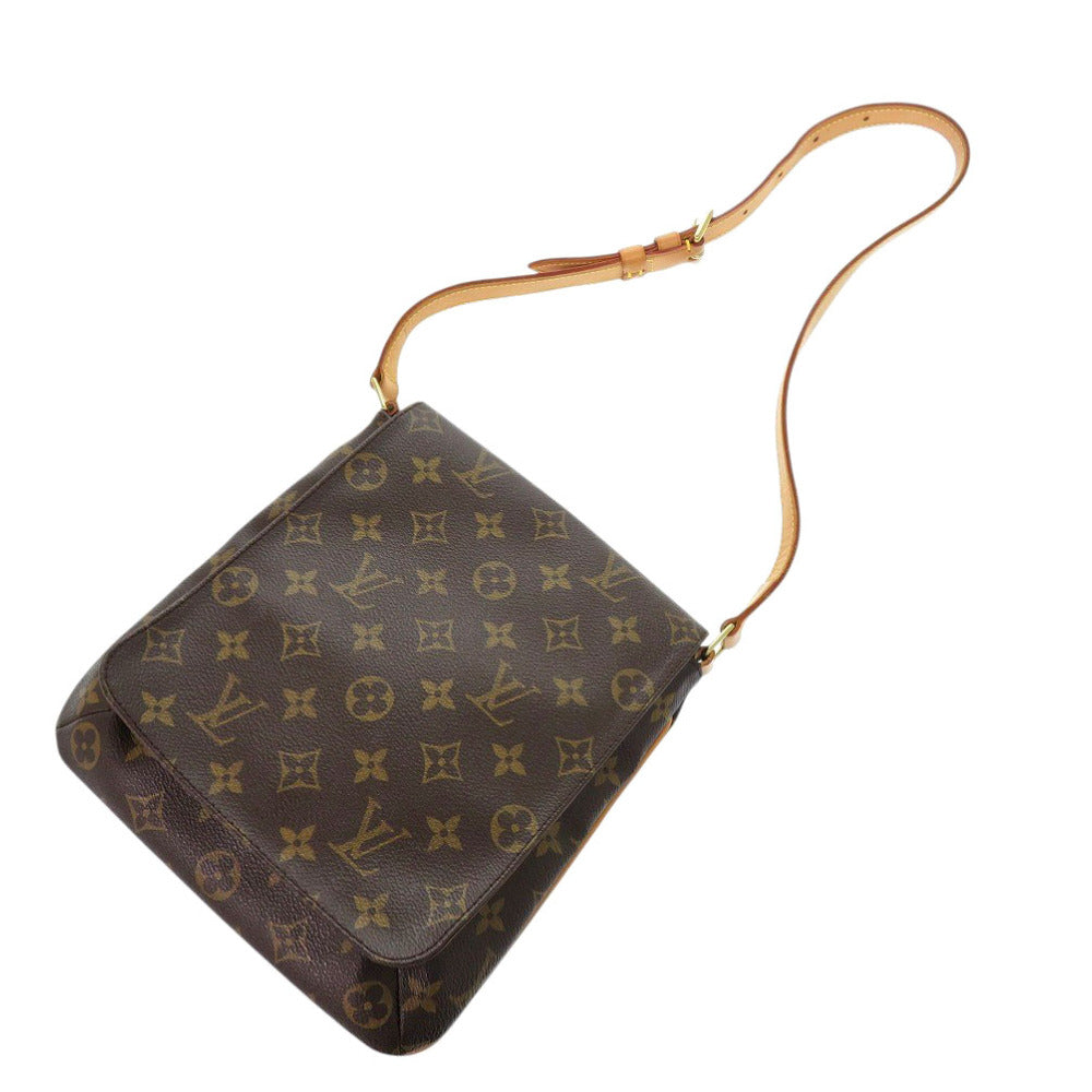 LOUIS VUITTON Shoulder Bag M51258 Monogram canvas Brown Monogram Musette Salsa short strap