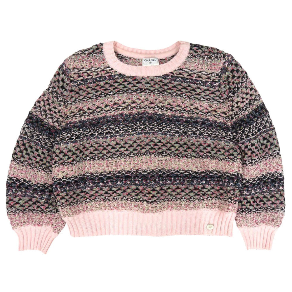 CHANEL knit P51676K06665 cotton pink Women 38