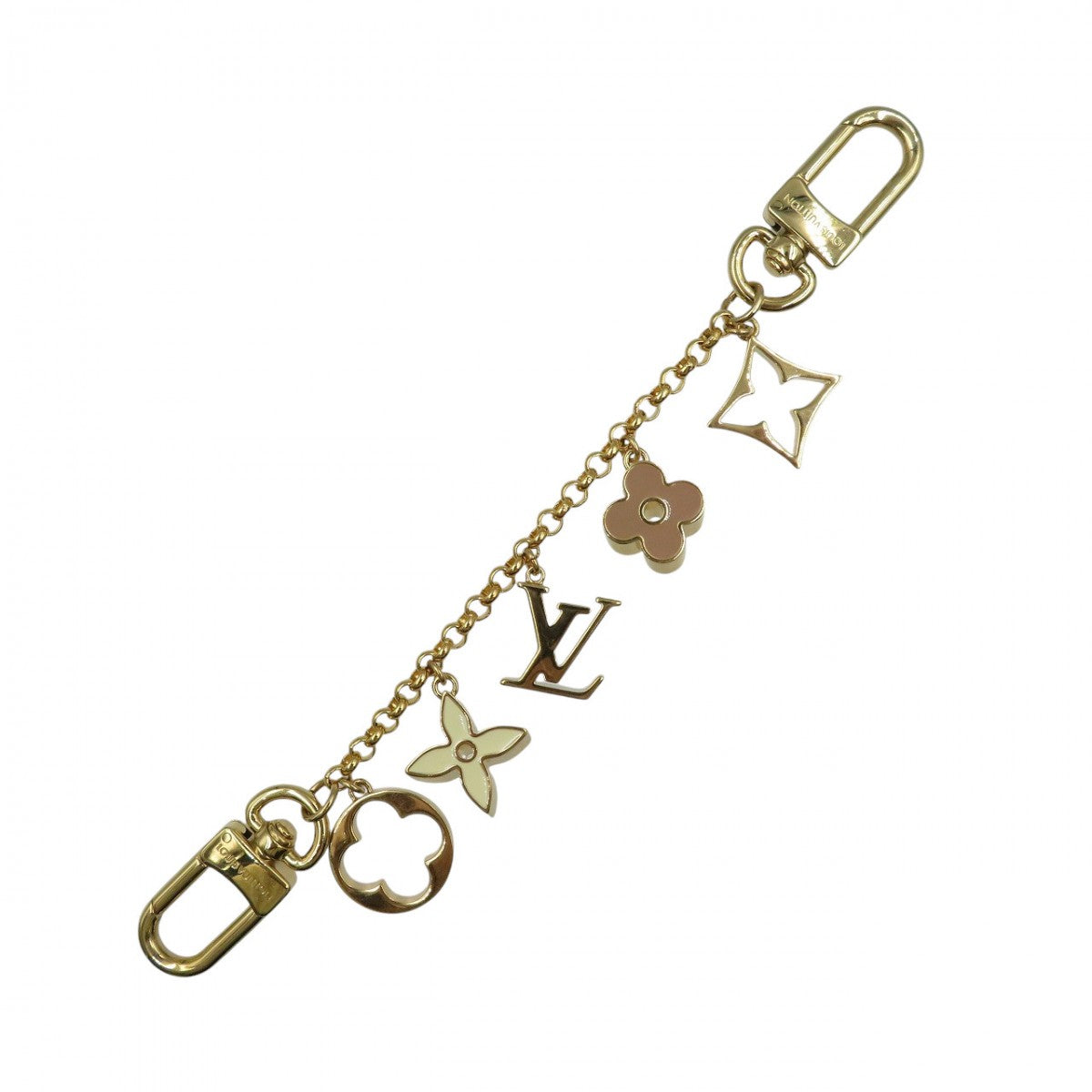 LOUIS VUITTON key ring M01413 metal gold Chain Fleur de Monogram unisex(Unisex)
