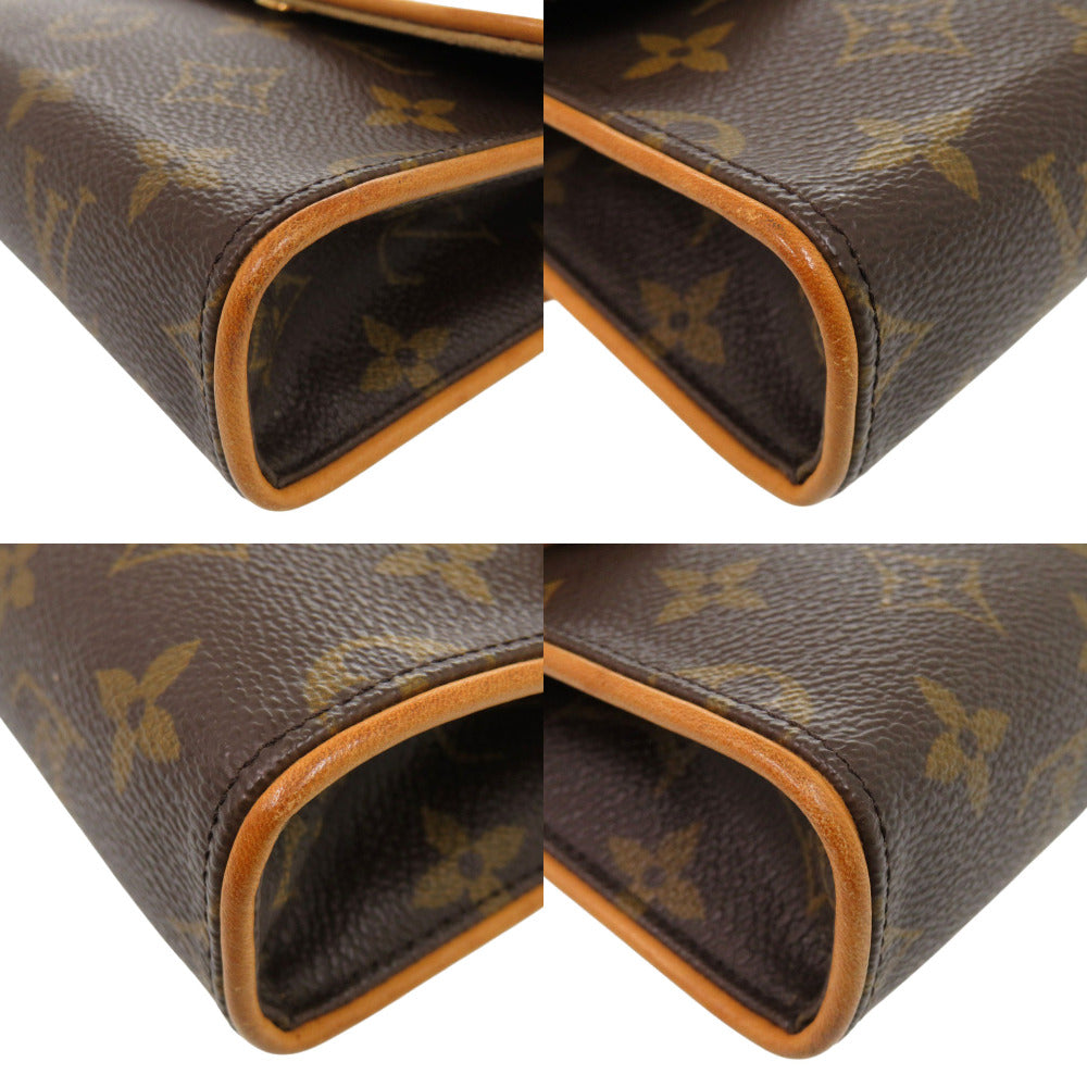 LOUIS VUITTON Waist bag M51855 Monogram canvas Brown Monogram Pochette Florentine