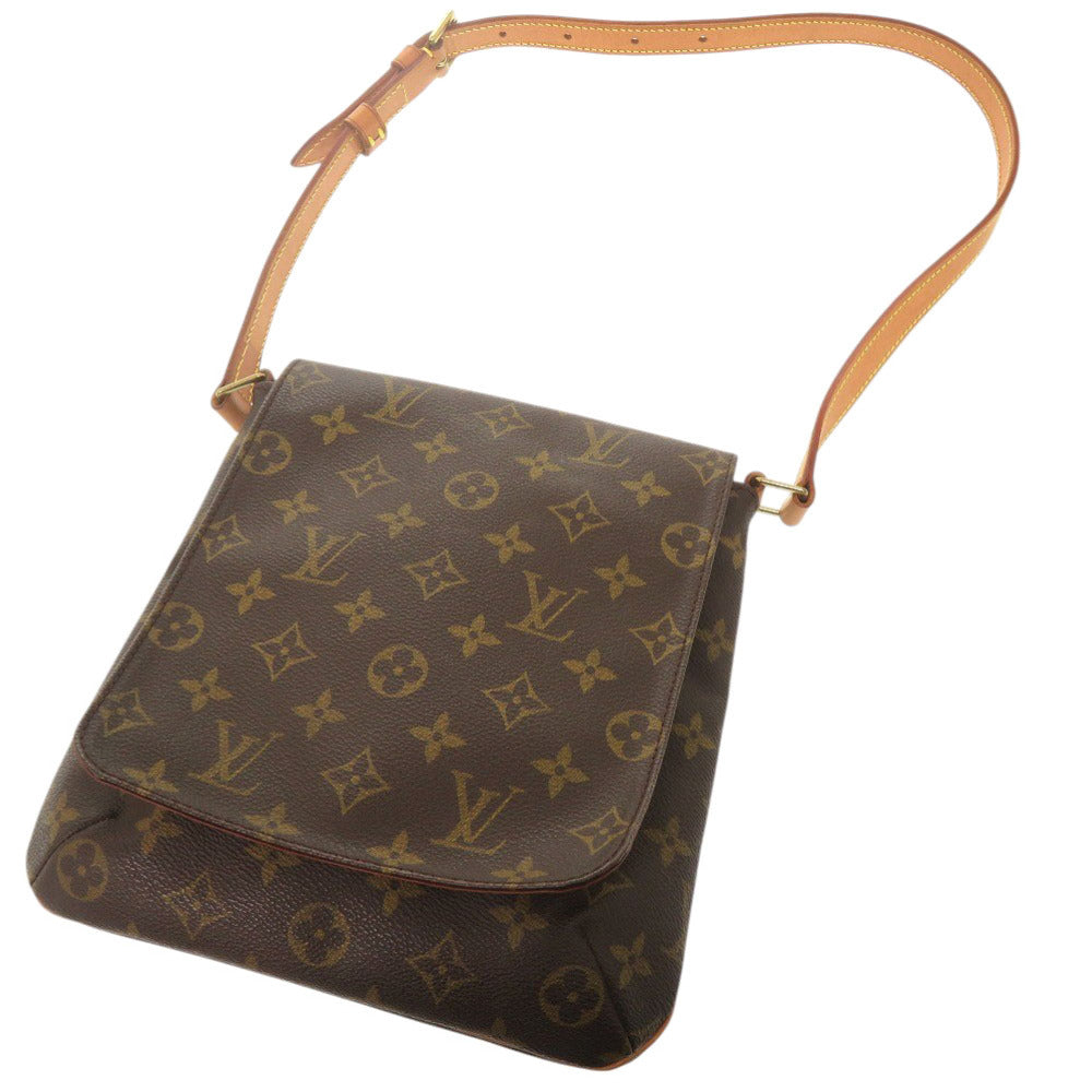 LOUIS VUITTON Shoulder Bag M51258 Monogram canvas Brown Monogram Musette Salsa short strap