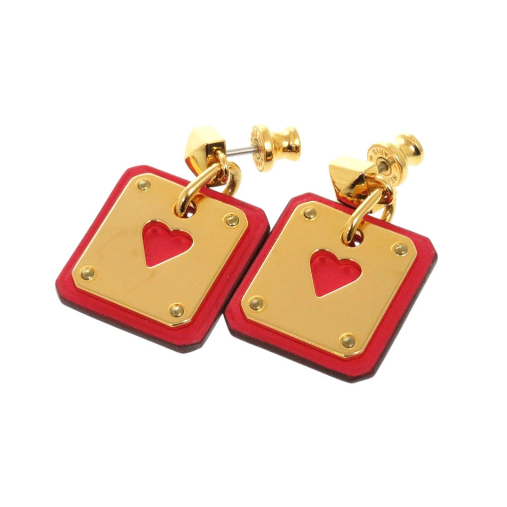 HERMES Pierce Vaux Swift, Metal gold Us Do Cool Women