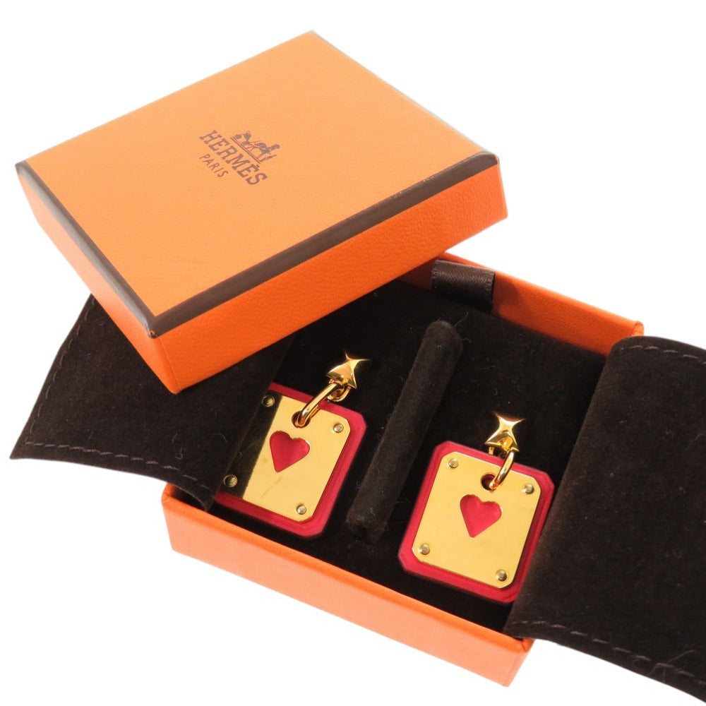HERMES Pierce Vaux Swift, Metal gold Us Do Cool Women