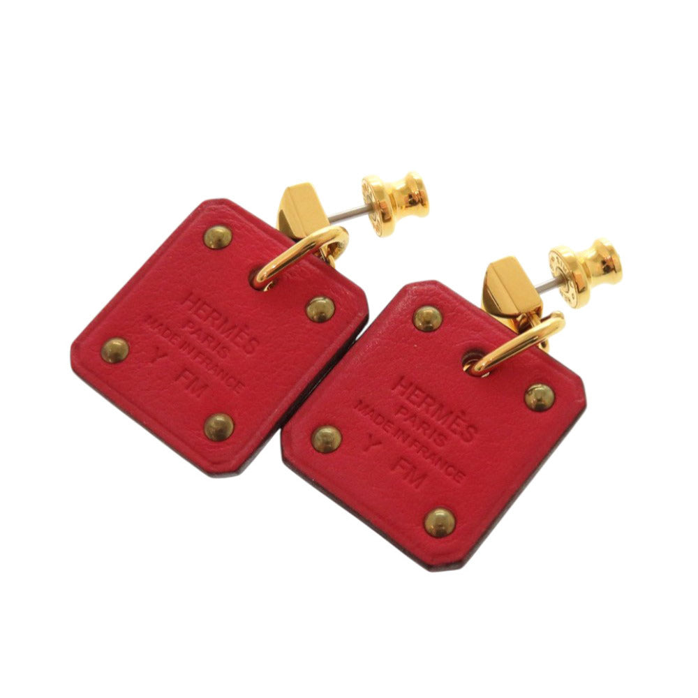 HERMES Pierce Vaux Swift, Metal gold Us Do Cool Women