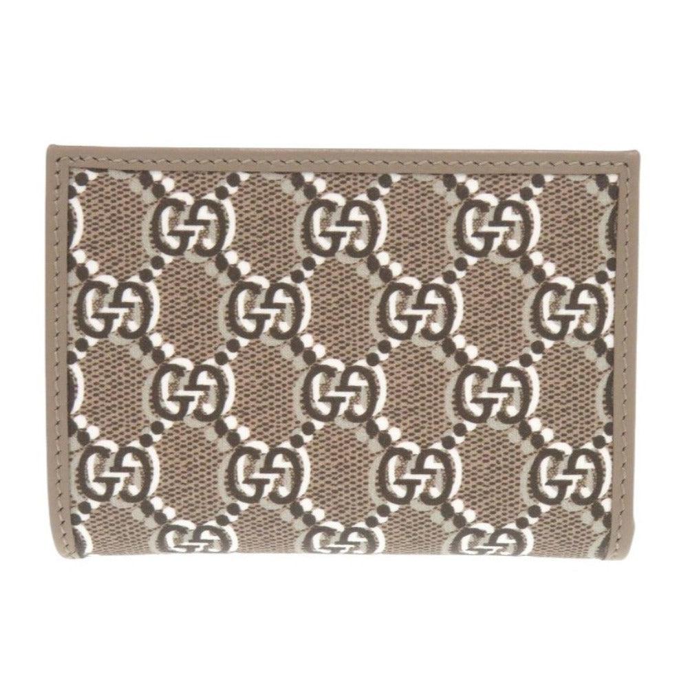 GUCCI Bifold Wallet 795060 leather Brown GG Shadow Medium Wallet