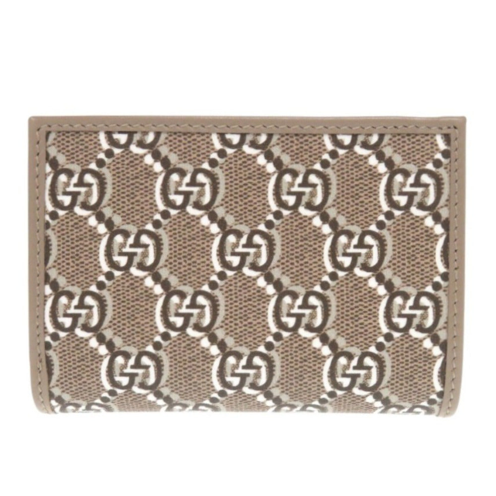 GUCCI Bifold Wallet 795060 leather Brown GG Shadow Medium Wallet