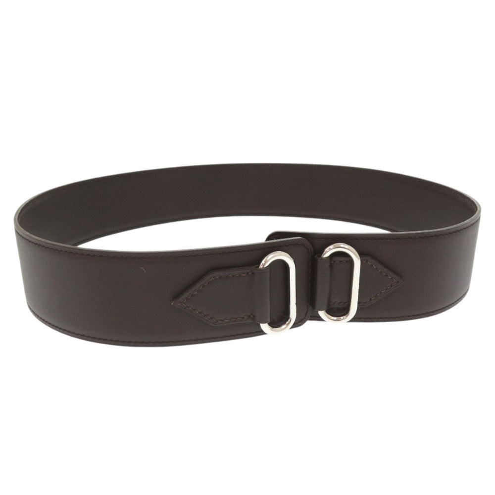 HERMES belt leather Brown Scarf belt Women M