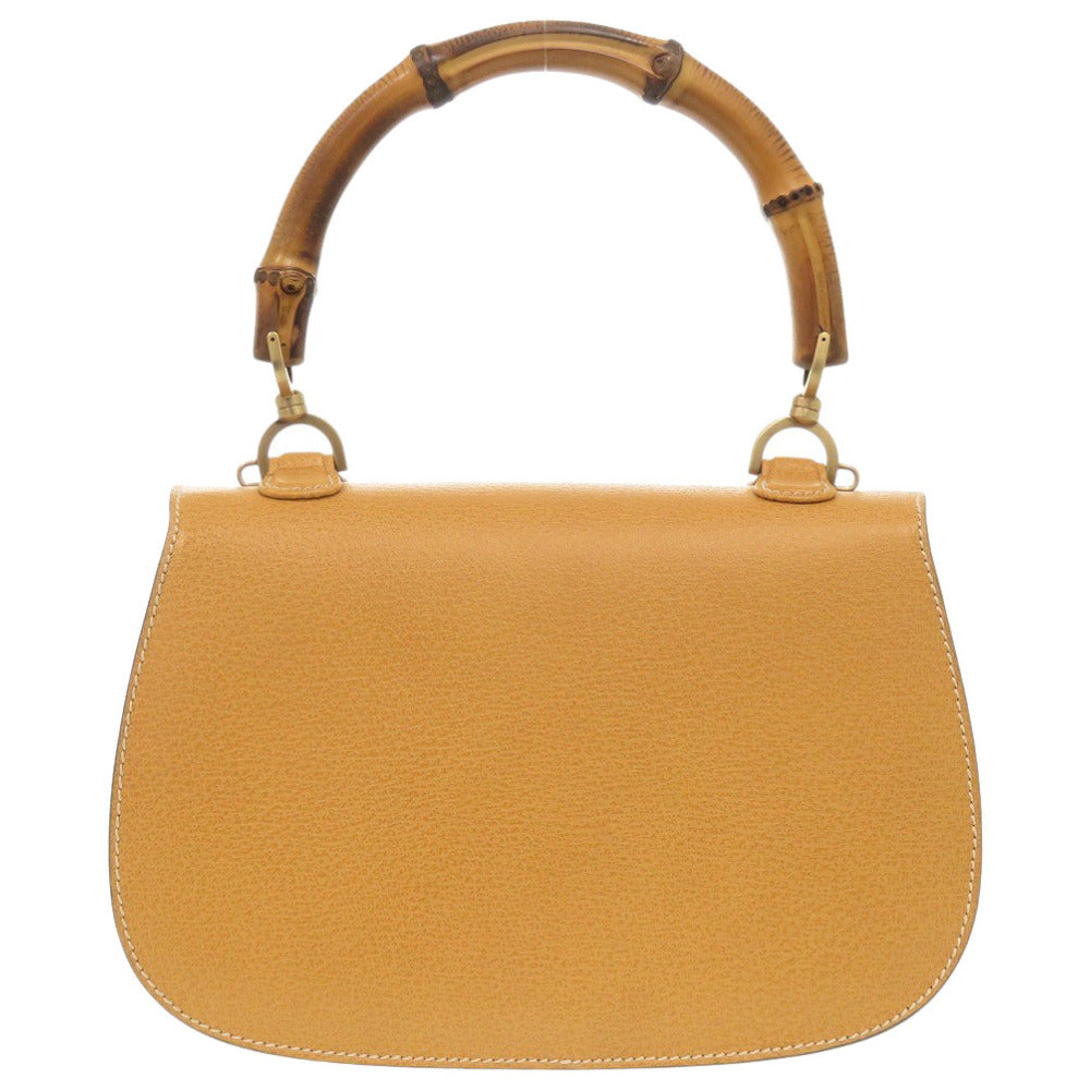 GUCCI Handbag 000 1364 0633 leather yellow 2WAY Bamboo Women