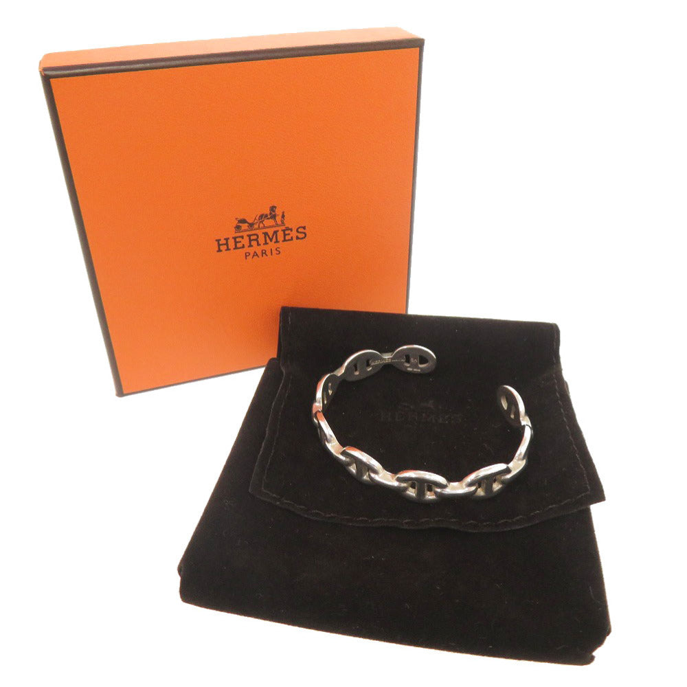 HERMES Bangle Silver925 Silver Chene Dunkle Enchaine Women SH