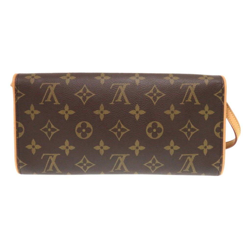 LOUIS VUITTON Shoulder Bag M51852 Monogram canvas Brown Monogram Pochette Twin GM Women