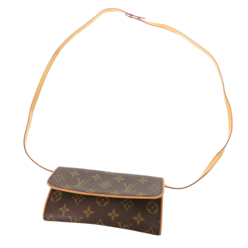 LOUIS VUITTON Shoulder Bag M51854 Monogram canvas Brown Monogram Pochette Twin PM Women