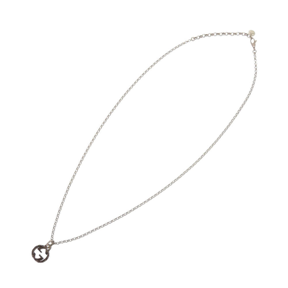 GUCCI Necklace Silver925 Silver Interlocking G unisex(Unisex)