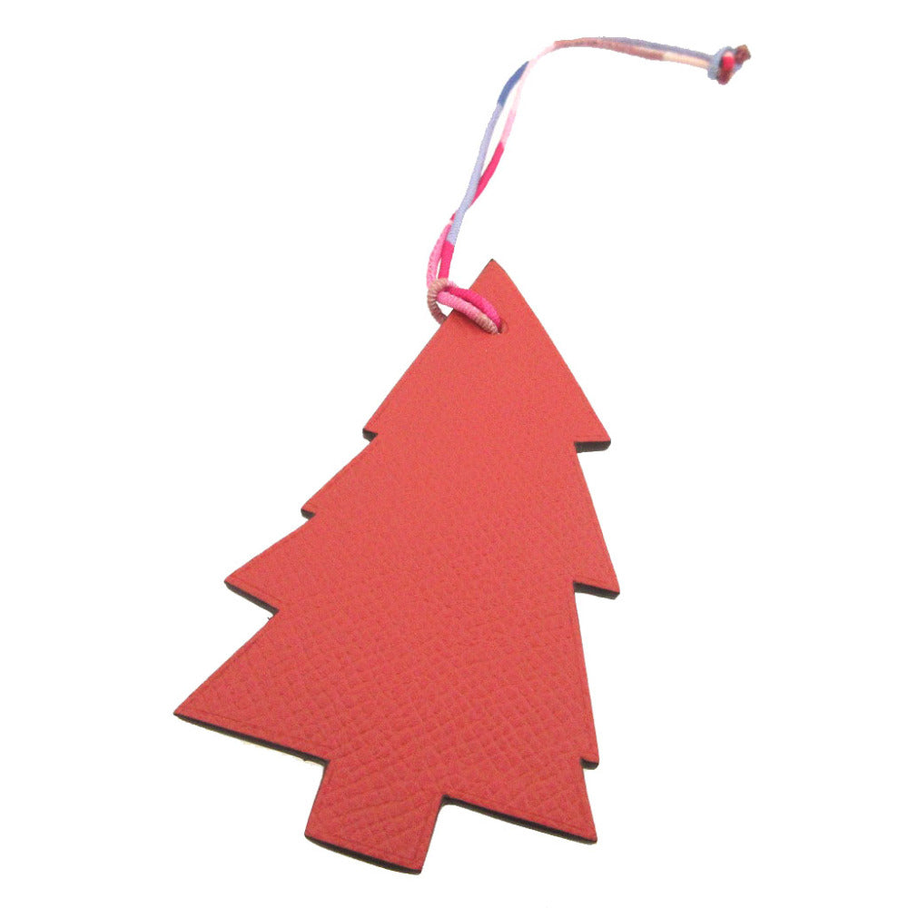 HERMES key ring Epsom , Togo Rosewood Petit Ash Tree unisex(Unisex)