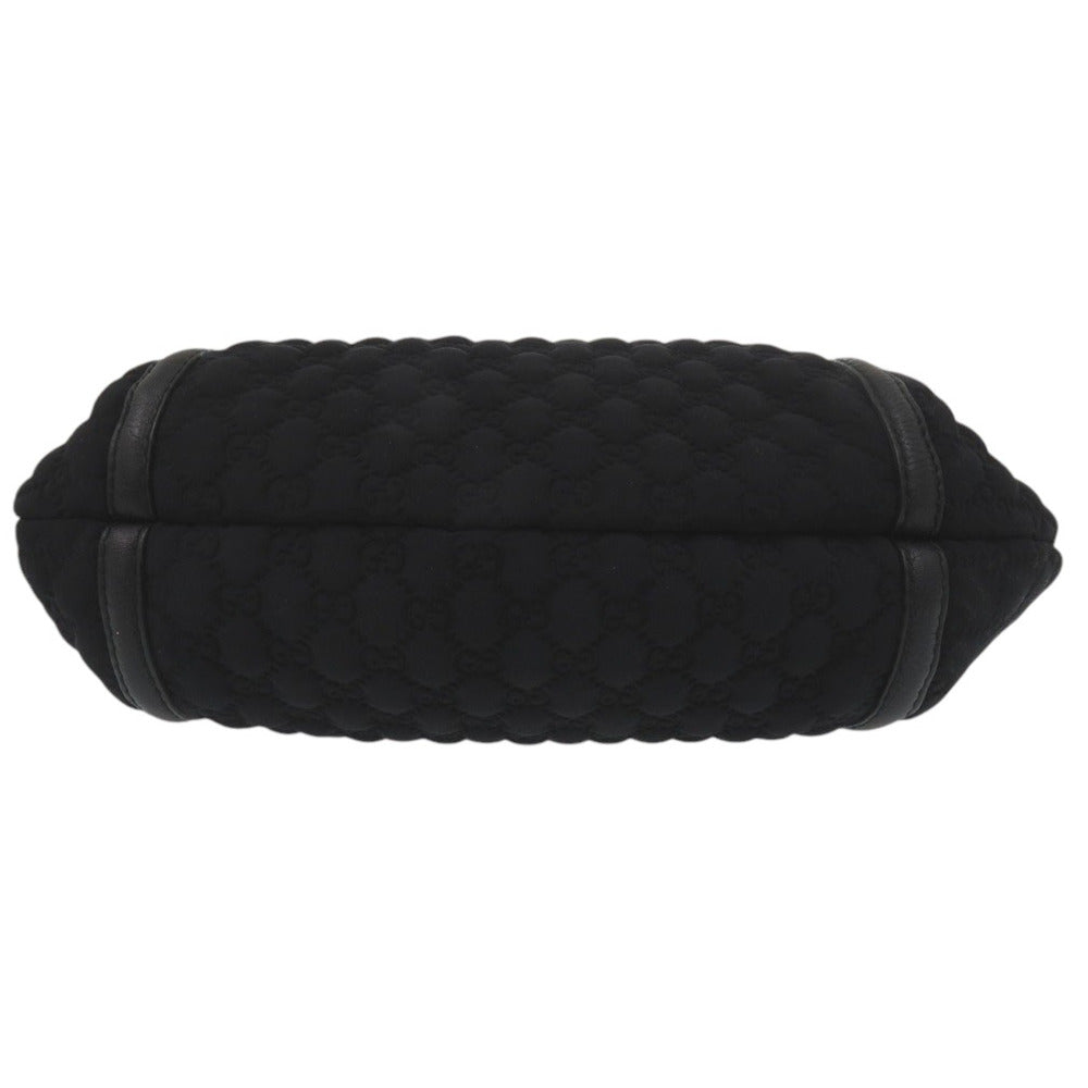 GUCCI Shoulder Bag Nylon black GG logo one belt fringe bamboo horsebit hobo bag unisex(Unisex)