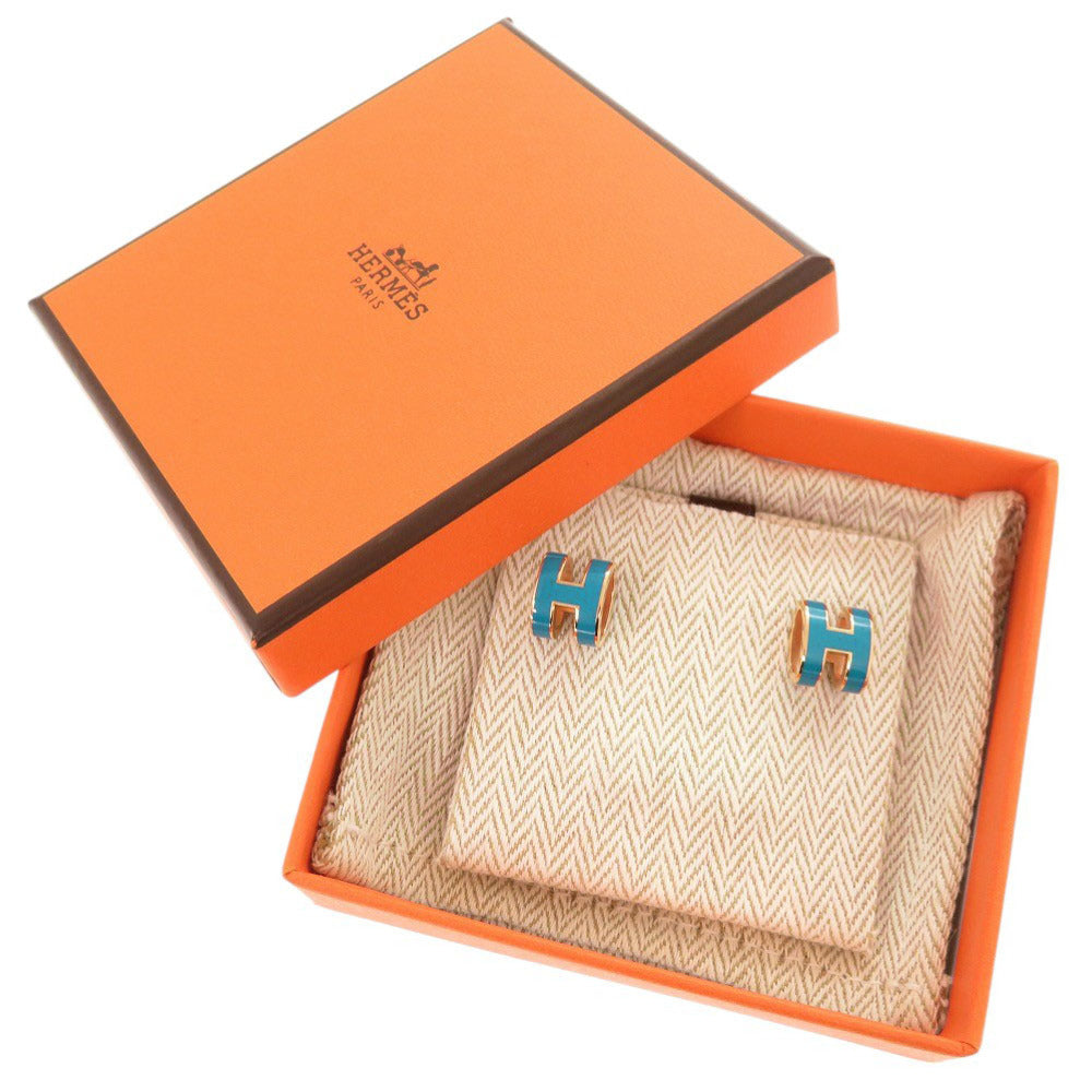 HERMES Pierce metal blue Pop Ash Pop H Women