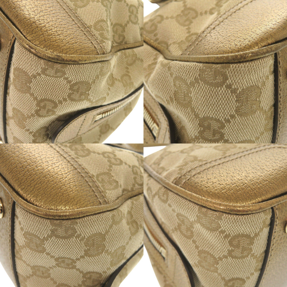 GUCCI Handbag 161720 GG canvas beige Princess Mini Boston Duffel bag Women