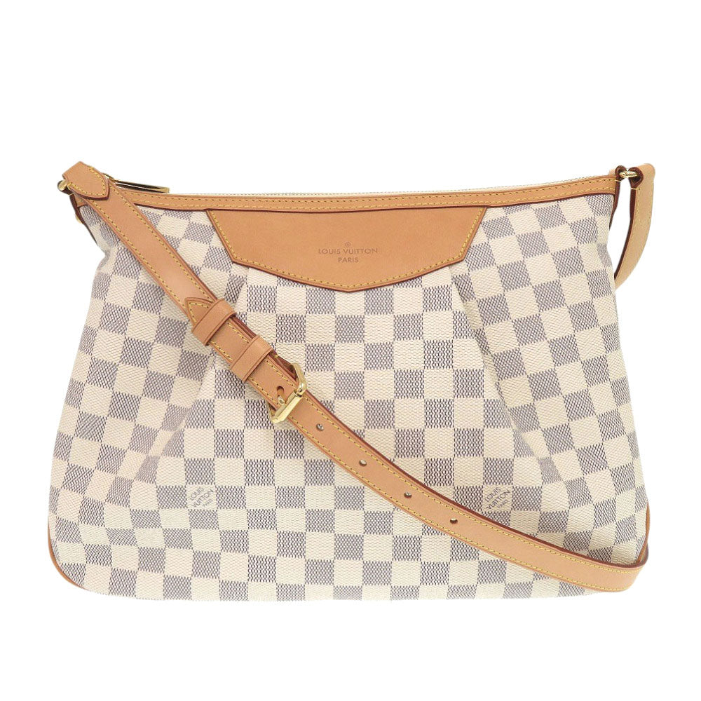 LOUIS VUITTON Shoulder Bag N41112 Damier Azur Canvas white Damier Azur Syracuse MM Women