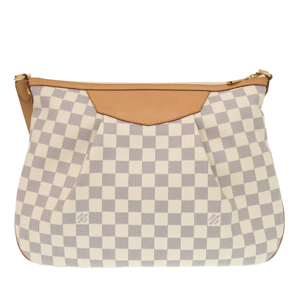 LOUIS VUITTON Shoulder Bag N41112 Damier Azur Canvas white Damier Azur Syracuse MM Women