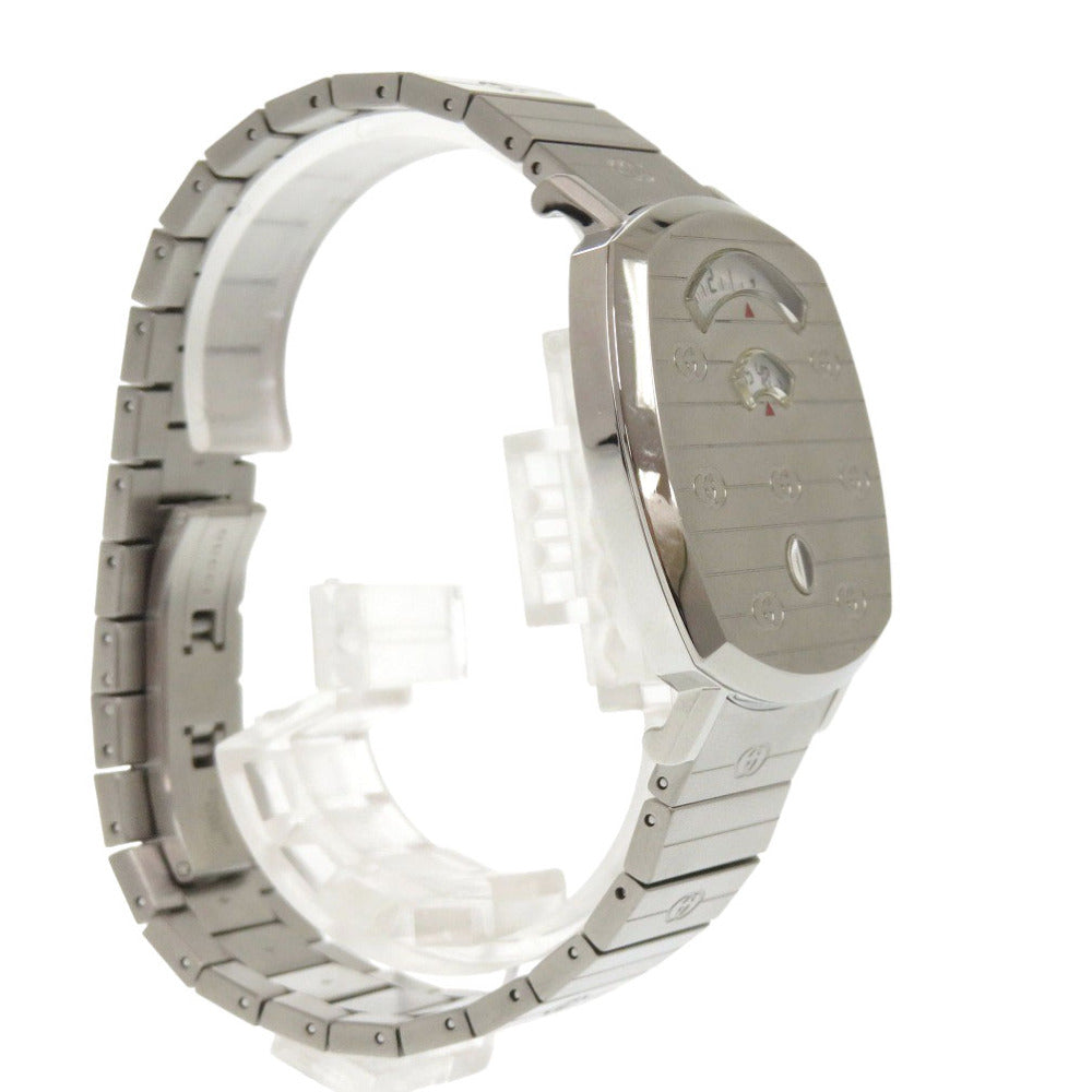 GUCCI Watches Quartz YA1574401 Stainless Steel Silver Quartz GRIP white dial unisex(Unisex)