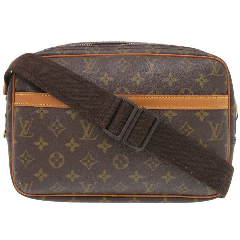 LOUIS VUITTON Shoulder Bag M45254 Monogram canvas Brown Monogram Reporter PM unisex(Unisex)